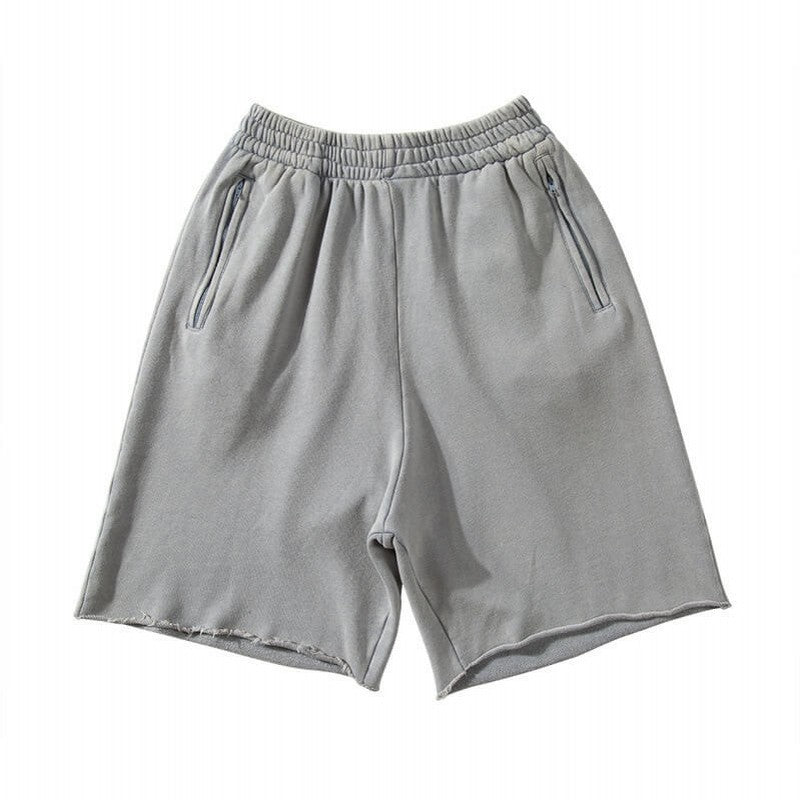 Pure Cotton Sports Gray Shorts Men's High Street