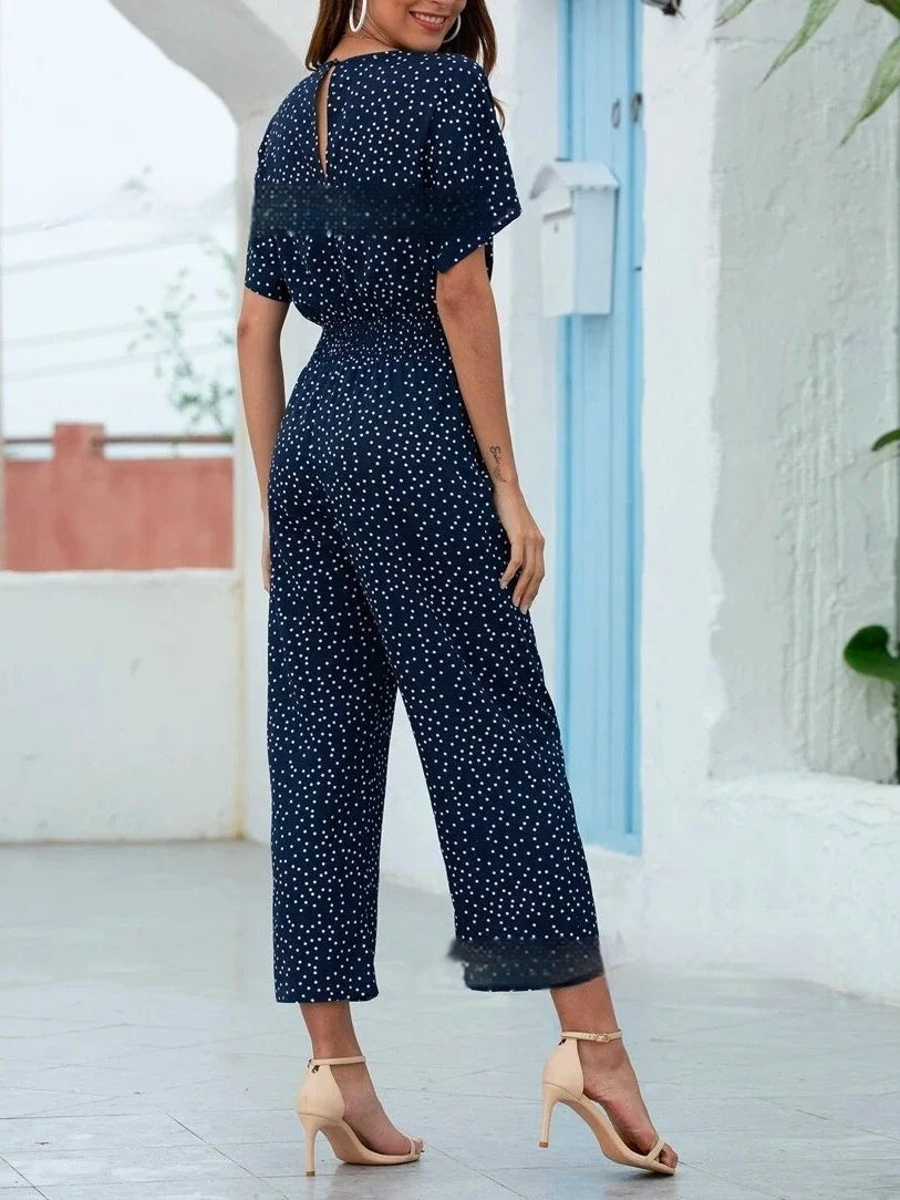 Women's Fashionable Floral Jumpsuit