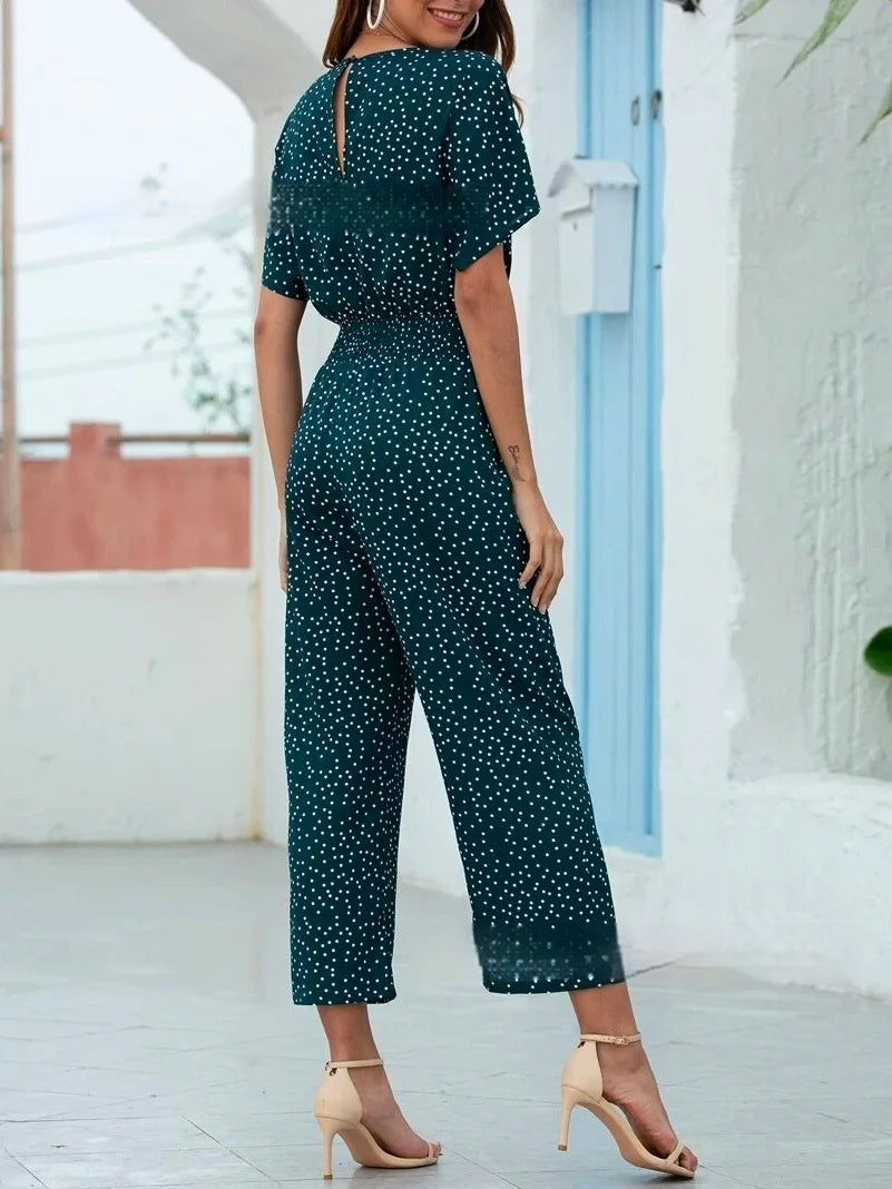 Women's Fashionable Floral Jumpsuit