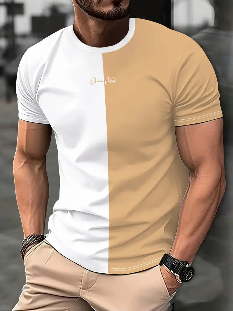 Men's Clothing Sports Digital 3DT T-shirt Short Sleeve