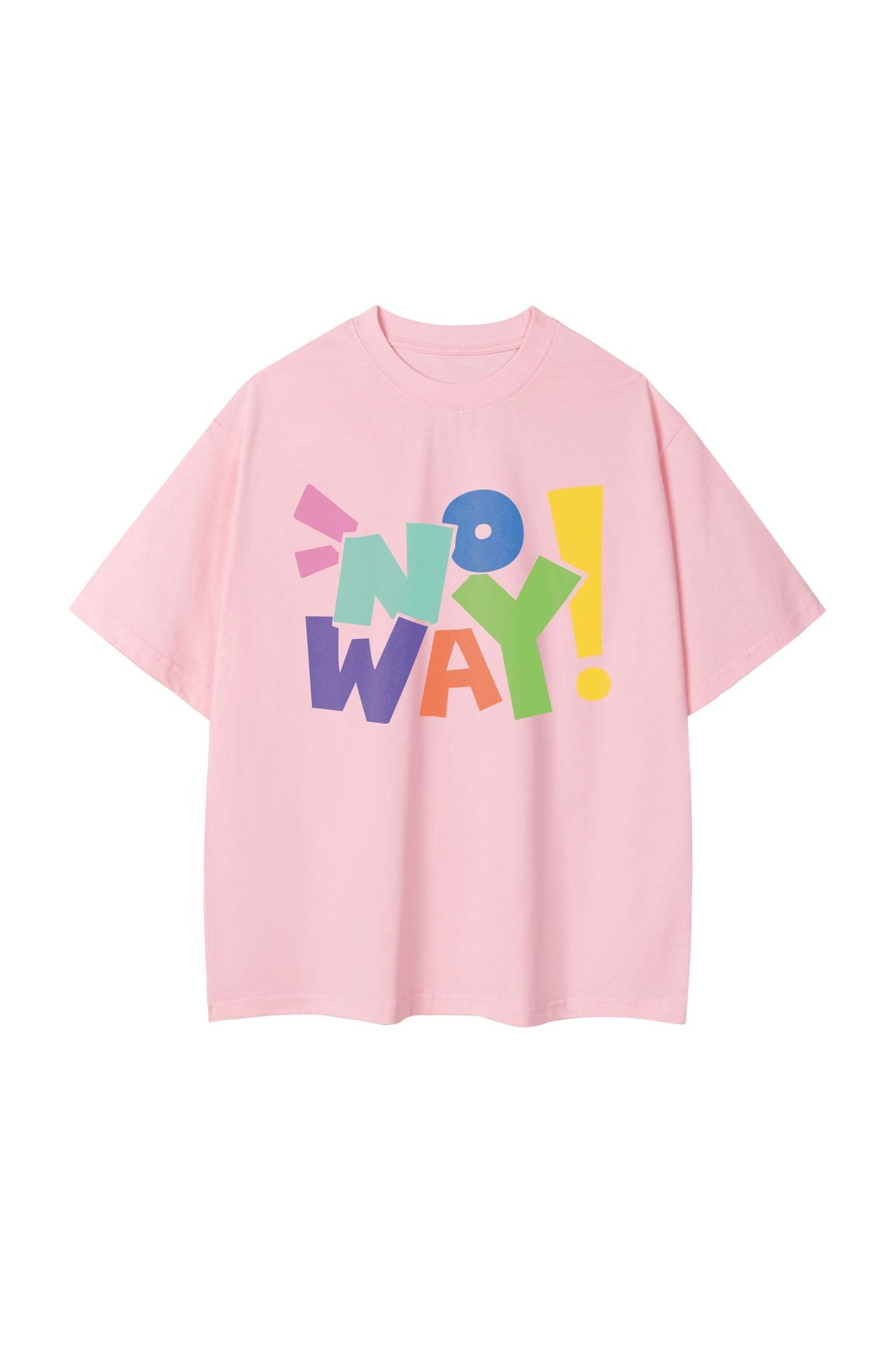 Letter NOWAY Summer Pure Cotton Fashion Casual T-shirt