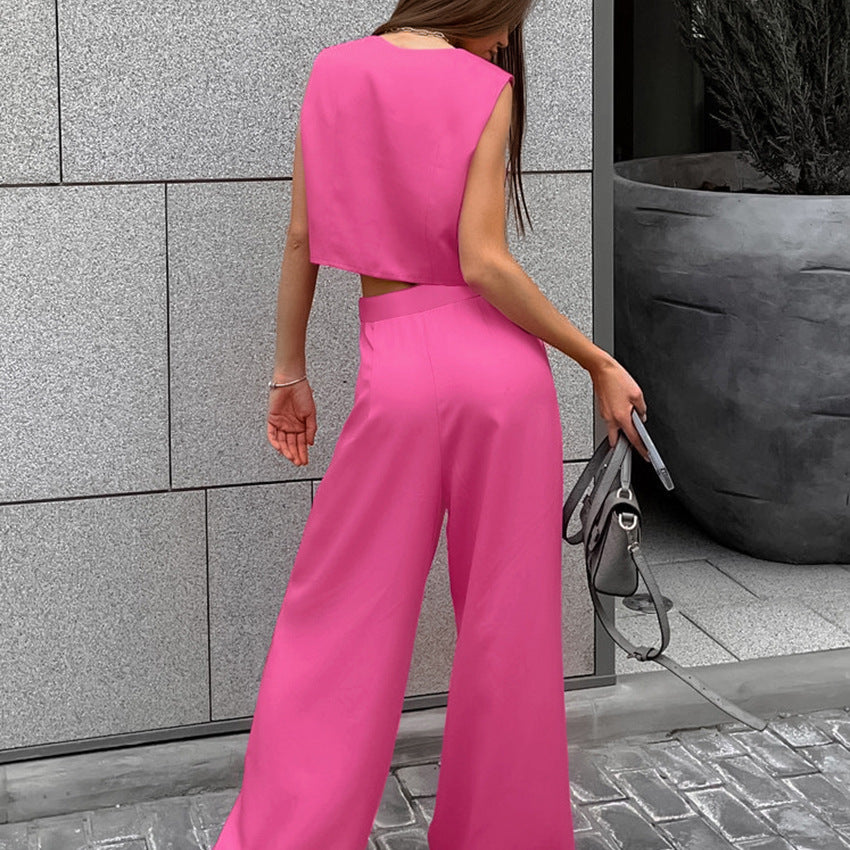 Women's Short Vest Trousers Two-piece Set