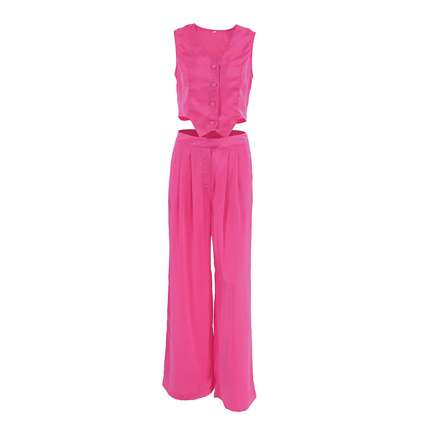 Women's Short Vest Trousers Two-piece Set