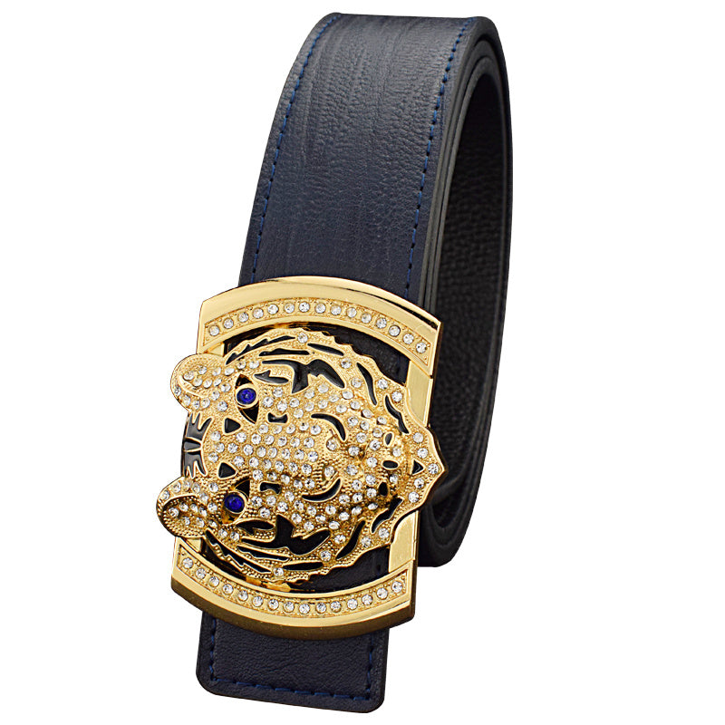 Tiger Style Men's Casual Versatile Leather Belt